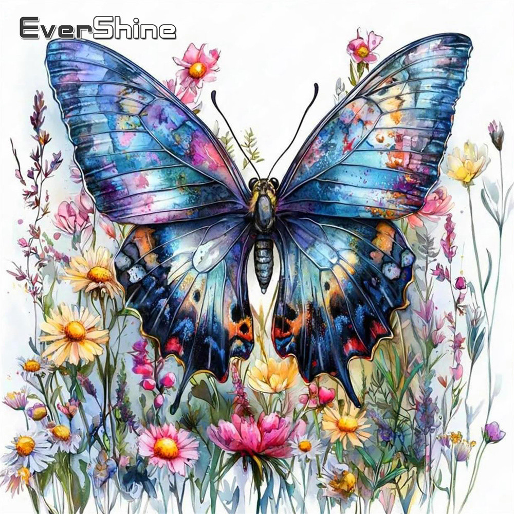 Embroidery Design Patterns Flowers - Evershine Materiały do haftowania Motyl Zwierzęta