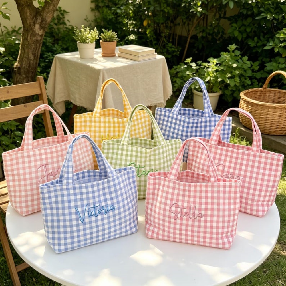 Embroidery Names - 1 szt. Personalizowana torba z haftowanym