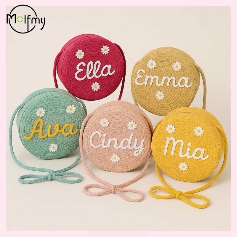Embroidery Names - 1 szt. Personalizowana, ręcznie robiona torba