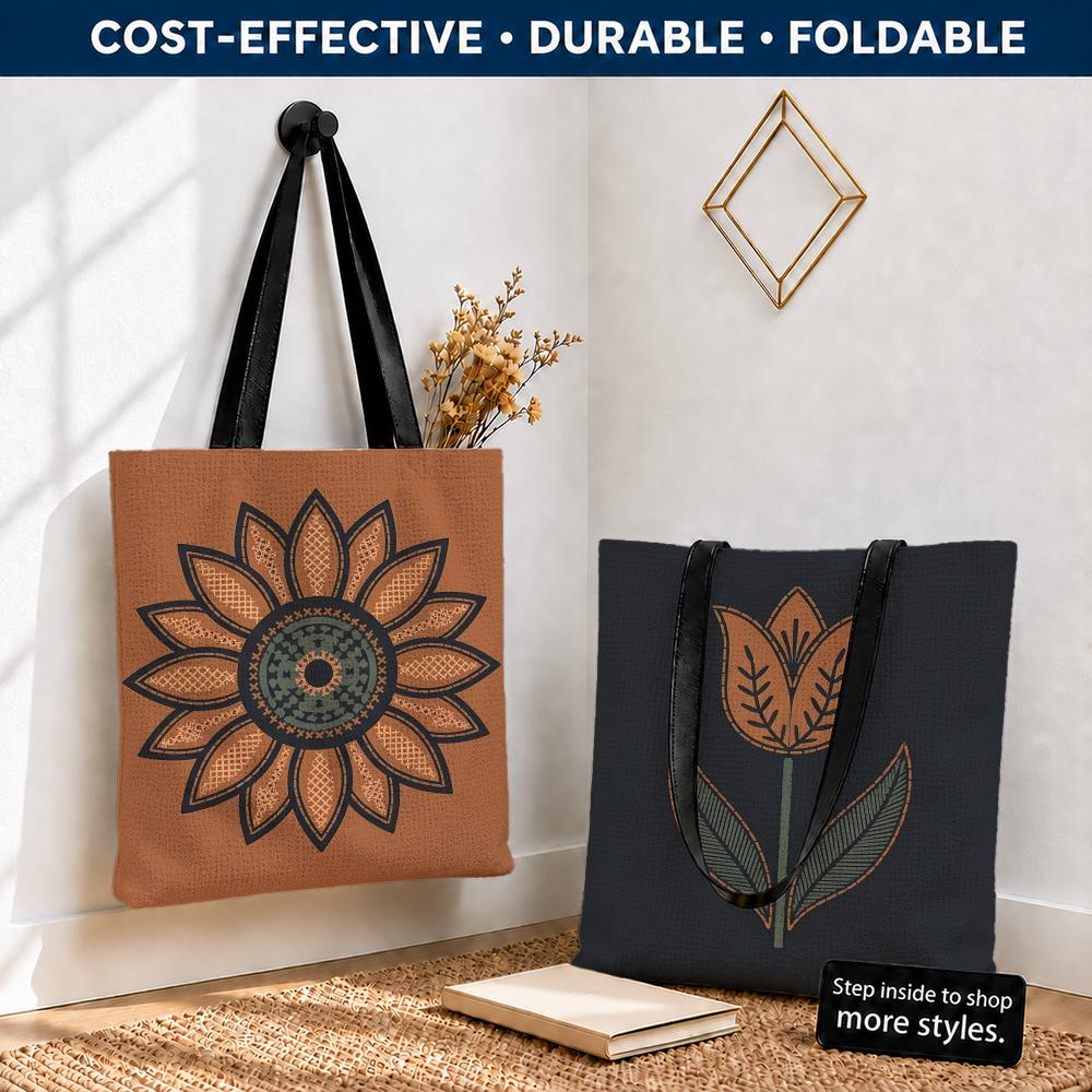 Embroidery Effect Canva - Torby do przechowywania z efektem retro