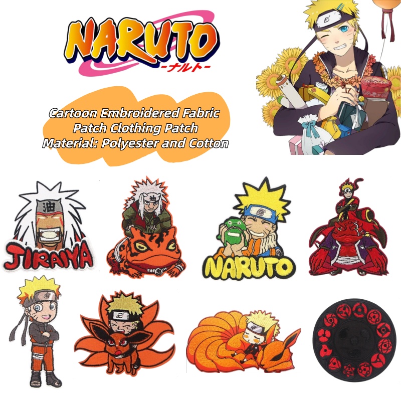 Embroidery Patches - Naruto japońska kreskówka anime w stylu