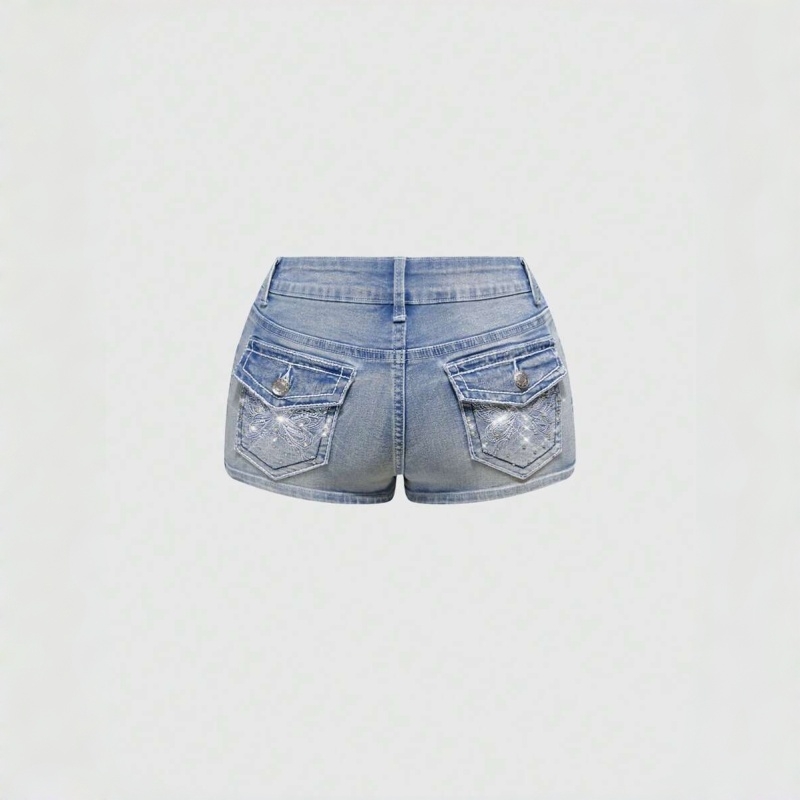 Dżinsowe szorty damskie z krys – Embroidery Jeans recenzja i cena