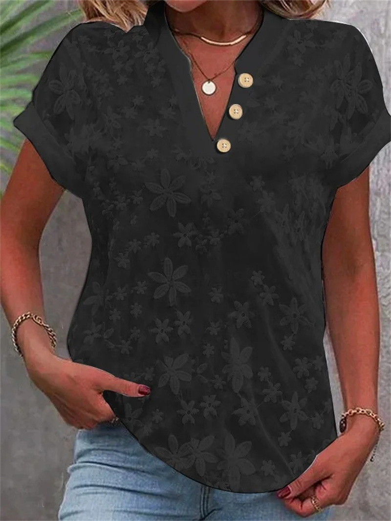 Letnia damska biała bluzka z k – Embroidery Uniforms recenzja i cena