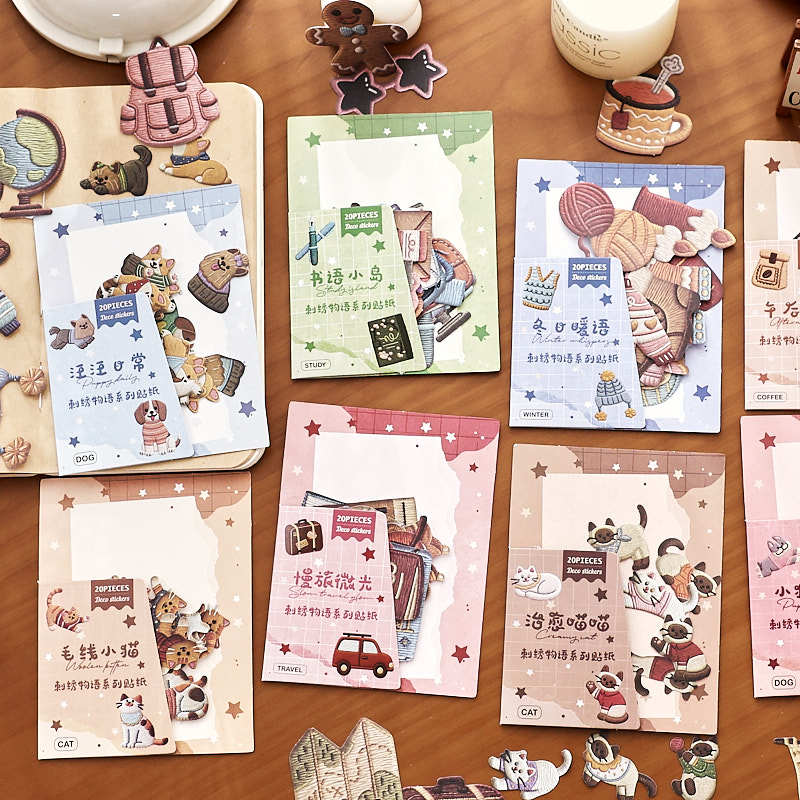20 szt. Naklejki z serii Embro – Embroidery Sheet recenzja i cena