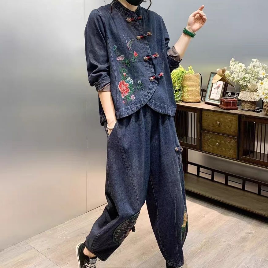 Guzik w stylu vintage luźny ha – Embroidery Jeans recenzja i cena
