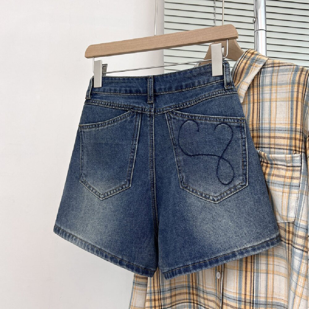 Damskie dżinsowe szorty vintag – Embroidery Jeans recenzja i cena