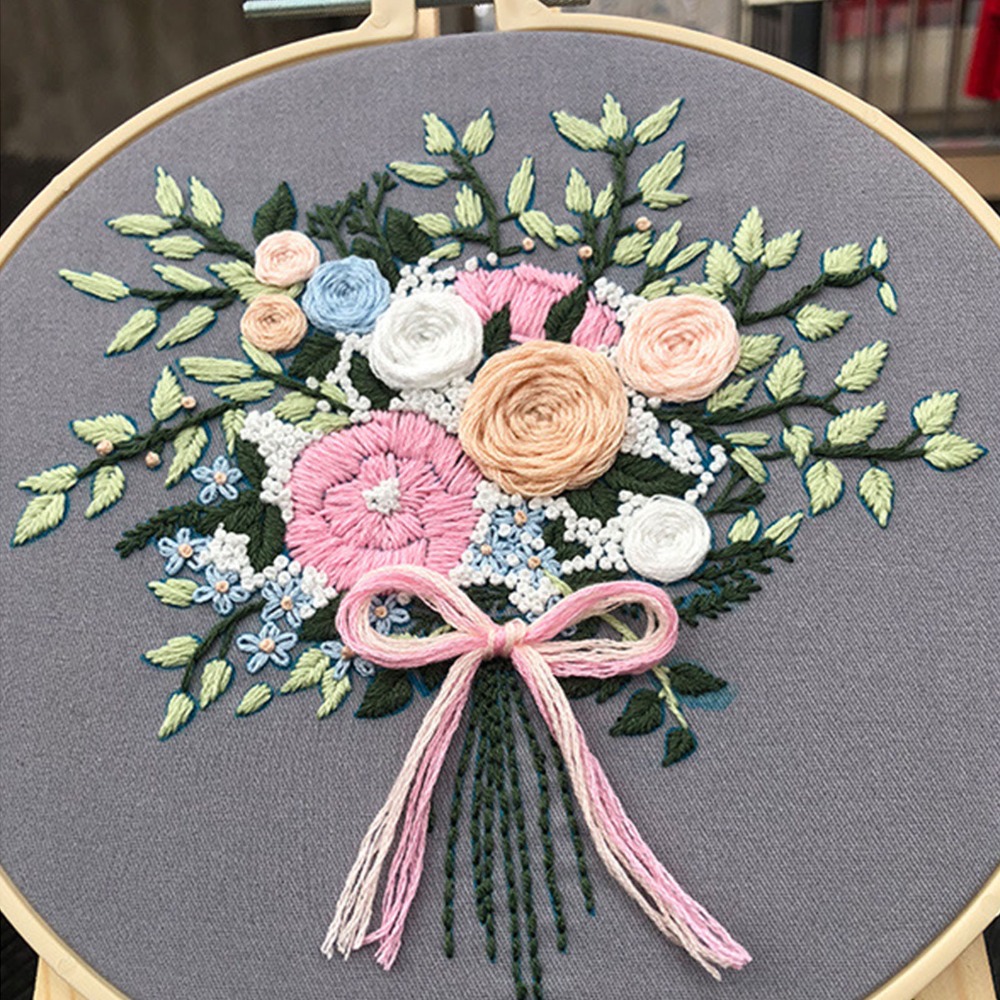 Zestaw do haftowania z nadruko – Embroidery Design Patterns Flowers recenzja i cena