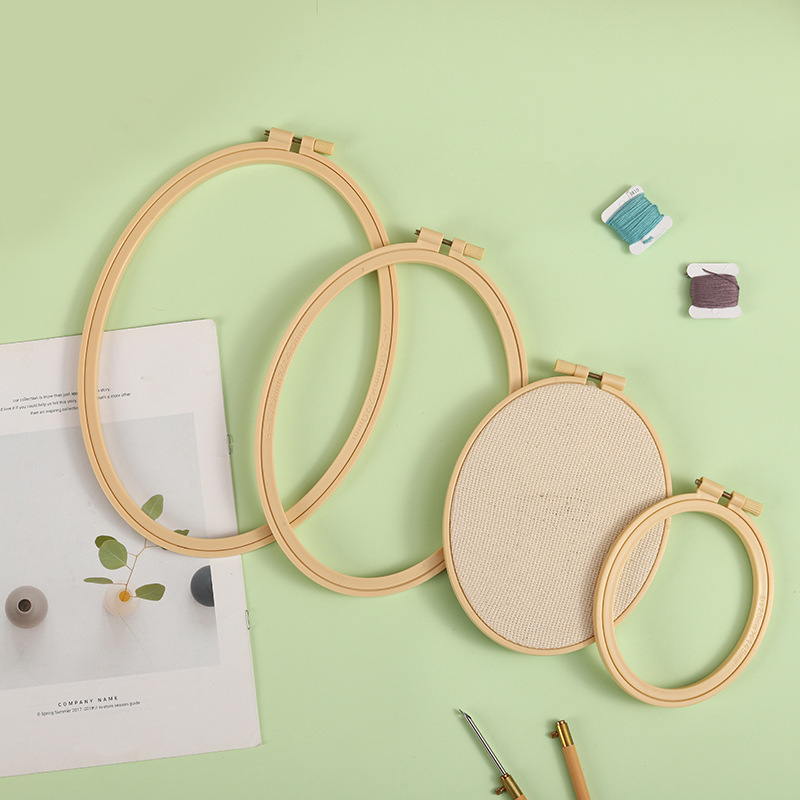 1 szt. DIY Rama do haftu krzyż – Embroidery Hoop Plastic recenzja i cena