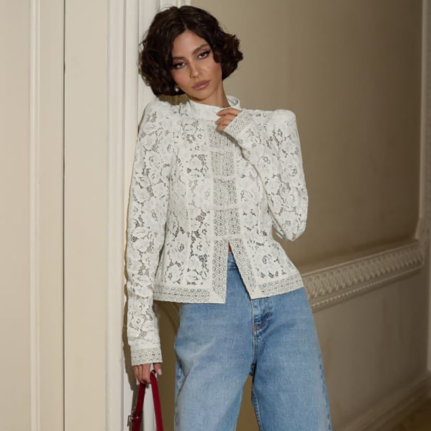 Linad Eleganckie haftowane bia – Embroidery Uniforms recenzja i cena