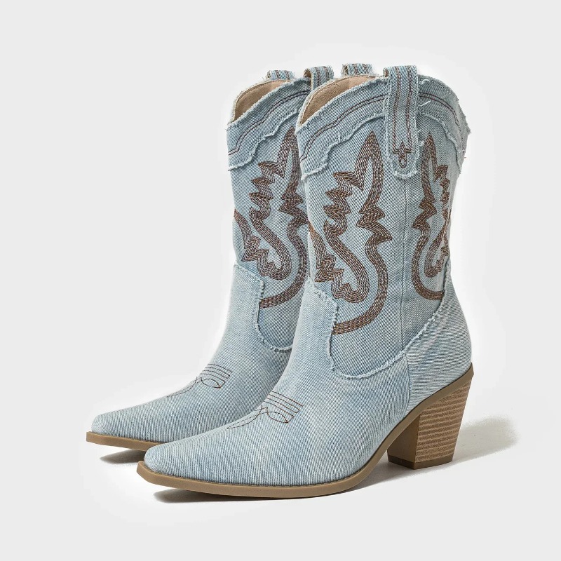 Damskie kowbojki z haftowanymi – Embroidery Jeans recenzja i cena