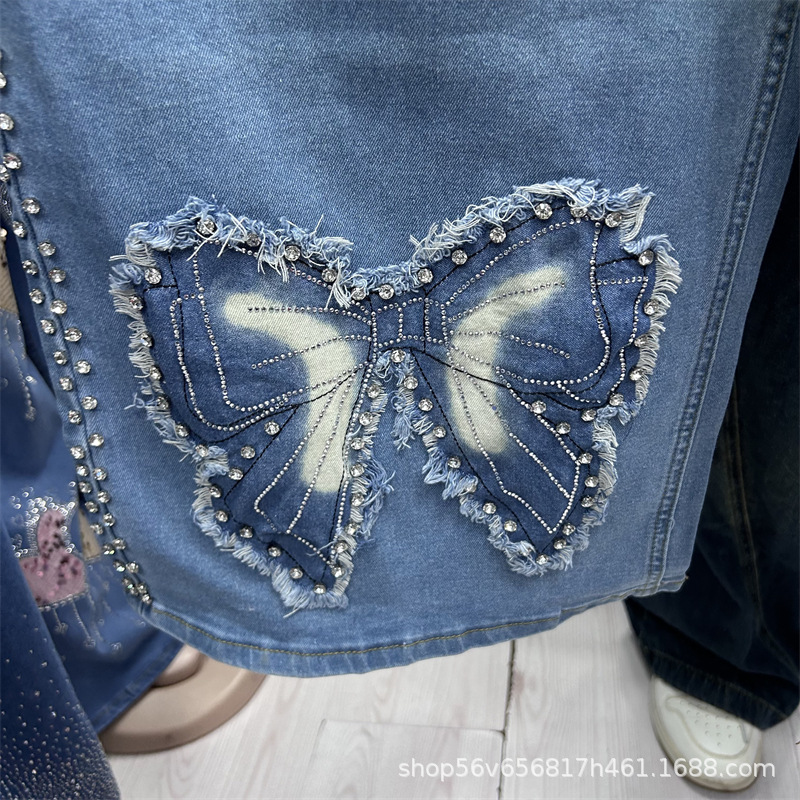 Nowy, luźny damski komplet dwu – Embroidery Jeans recenzja i cena