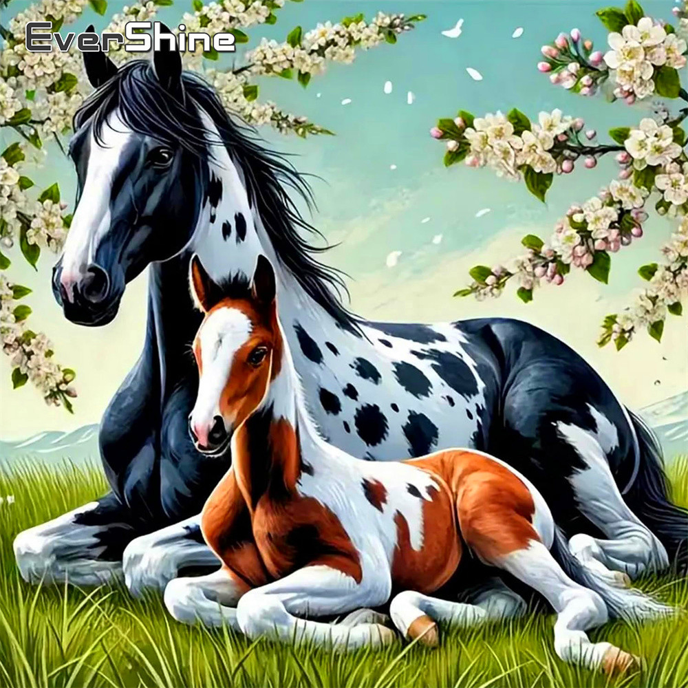 Evershine Haft Krzyżykowy Koń  – Embroidery Design Patterns Flowers recenzja i cena
