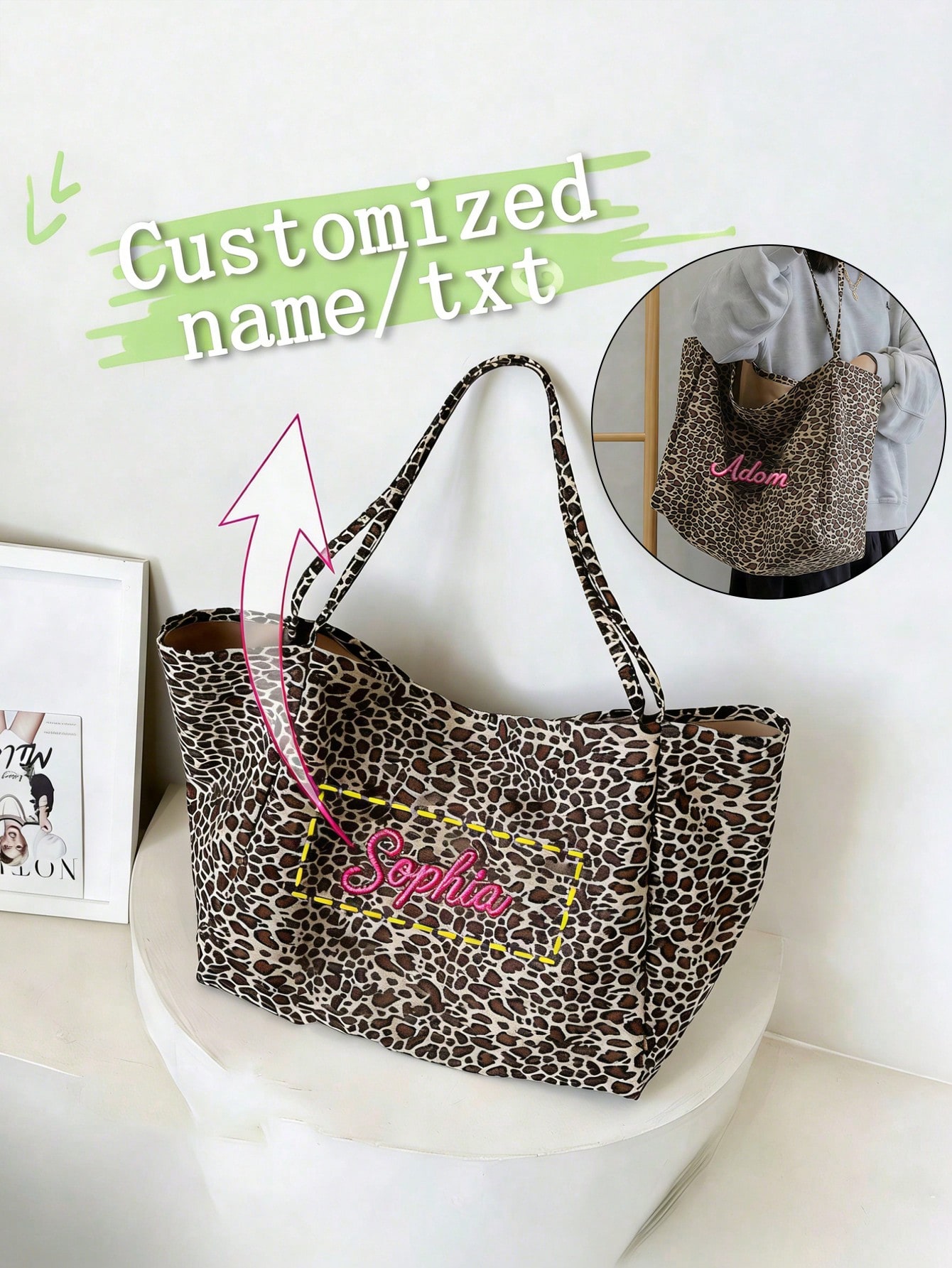 Torba typu tote z nadrukiem w  – Embroidery Names recenzja i cena