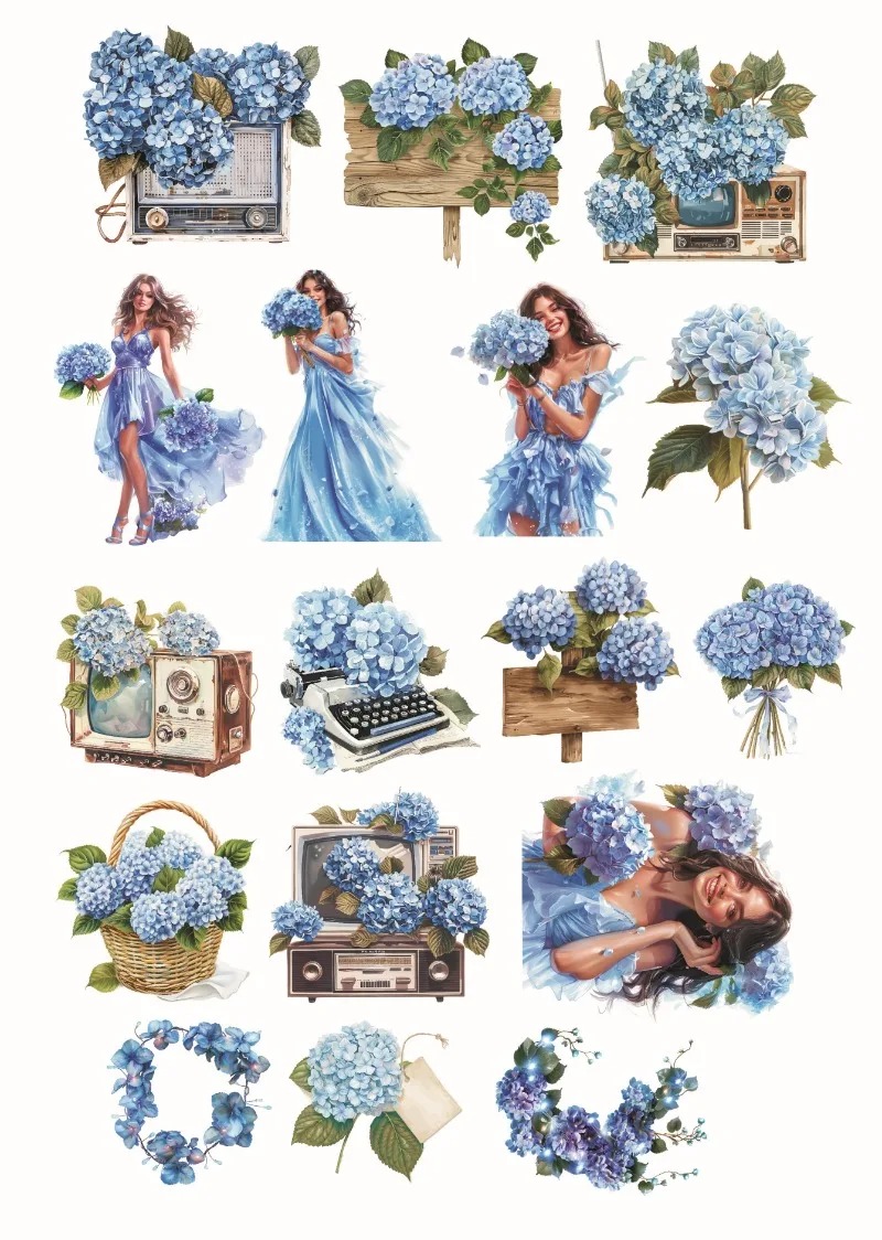 Urocza wodoodporna niebieskie  – Embroidery Sheet recenzja i cena
