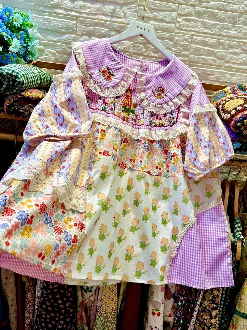 Vintage Słodka Bawełniana Bluz – Embroidery Uniforms recenzja i cena