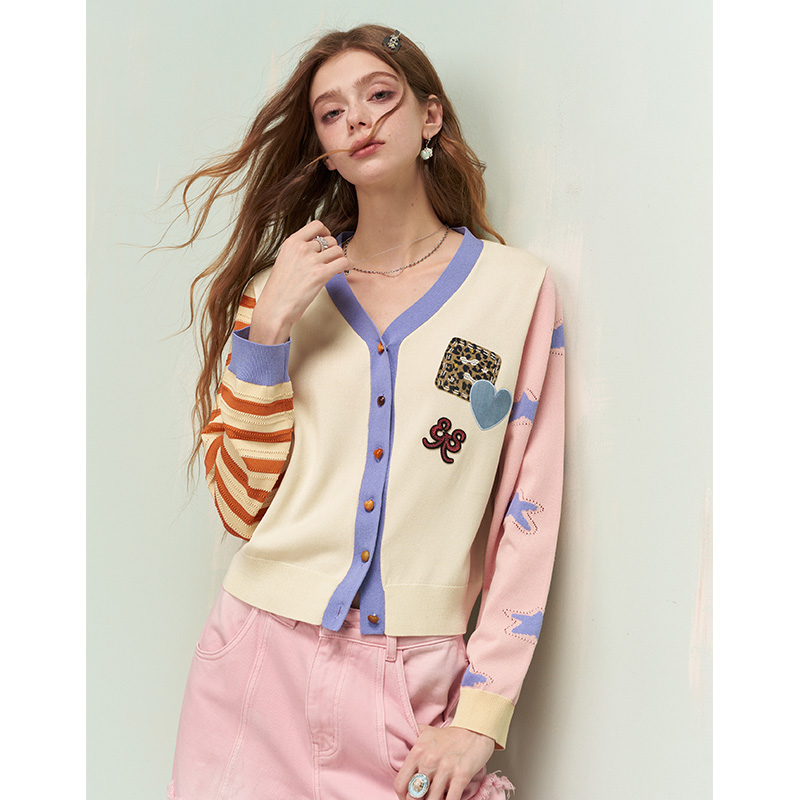 ELFSACK Asymetryczny kardigan  – Embroidery Patches recenzja i cena