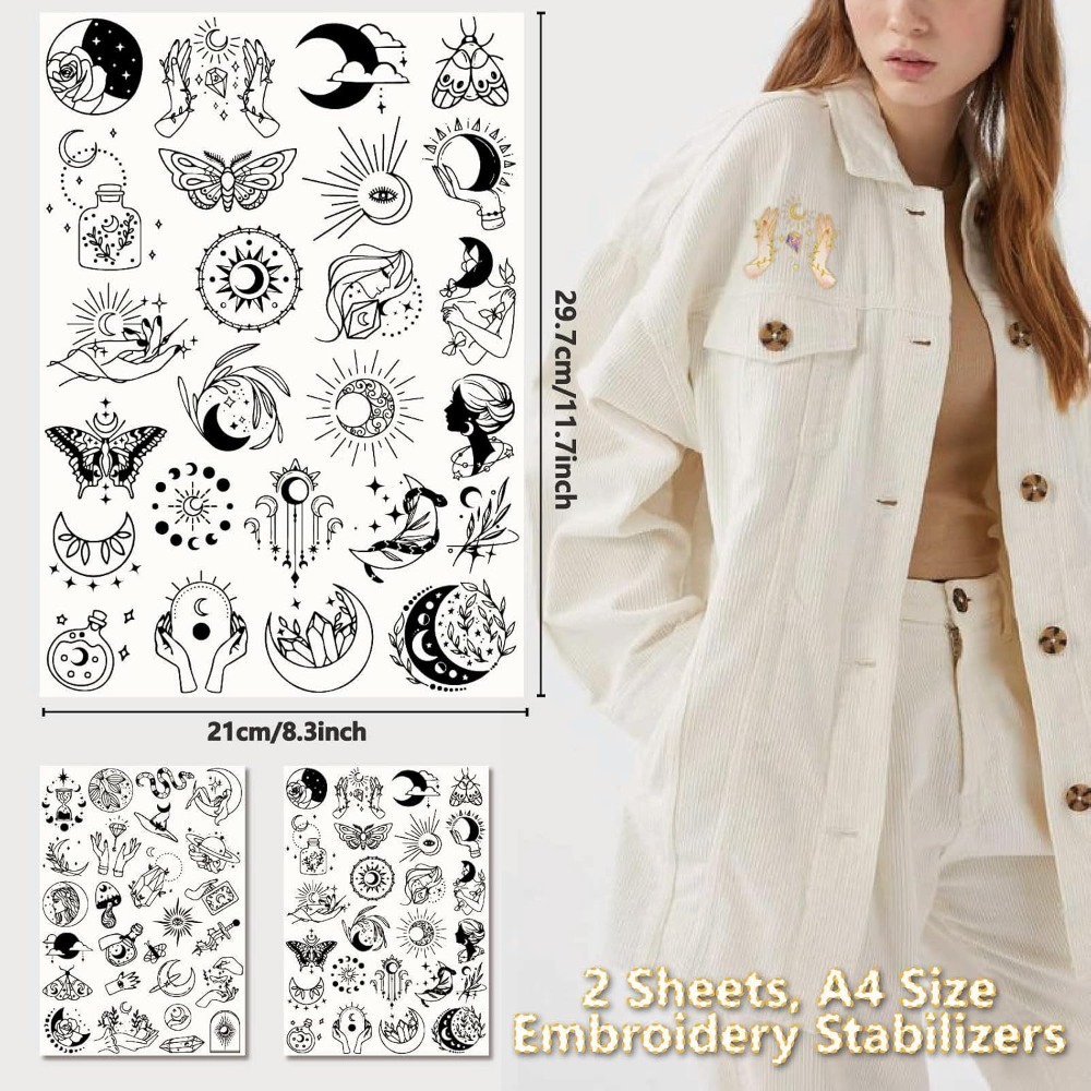 51Pcs Boho Moon Sun Rozpuszcza – Embroidery Motif recenzja i cena